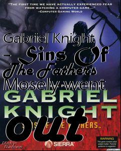 Box art for Gabriel Knight - Sins Of The Fathers