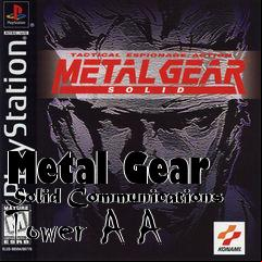 Box art for Metal Gear Solid