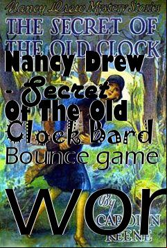Box art for Nancy Drew - Secret Of The Old Clock