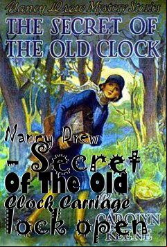 Box art for Nancy Drew - Secret Of The Old Clock