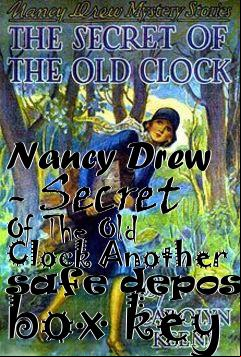Box art for Nancy Drew - Secret Of The Old Clock