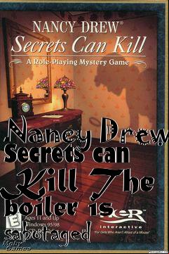 Box art for Nancy Drew Secrets can Kill