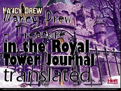 Box art for Nancy Drew - Treasure in the Royal Tower