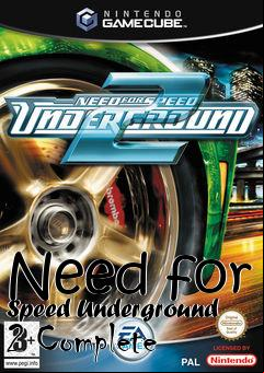 Box art for Need for Speed Underground 2