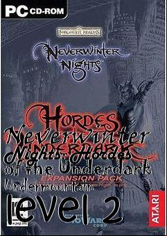 Box art for Neverwinter Nights: Hordes of the Underdark
