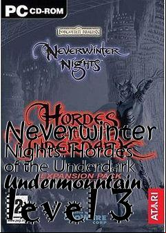 Box art for Neverwinter Nights: Hordes of the Underdark