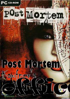 Box art for Post Mortem