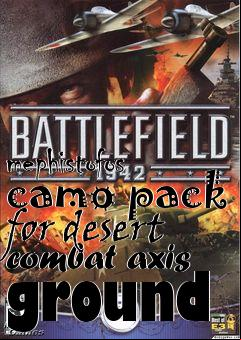 Box art for mephistofos camo pack for desert combat axis ground