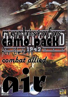 Box art for mephistofos camo pack for desert combat allied air