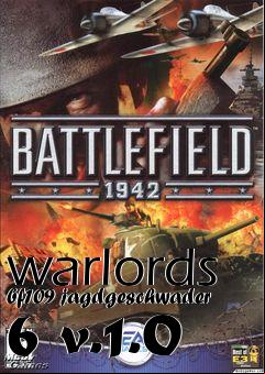 Box art for warlords bf109 jagdgeschwader 6 v.1.0
