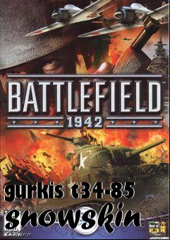 Box art for gurkis t34-85 snowskin