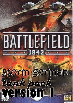 Box art for st0rm german tank pack version 1