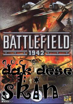 Box art for g.o.c. s dak desert skin