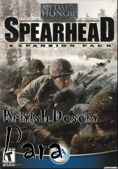 Box art for British Desert Para