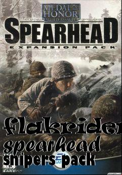 Box art for flakriders spearhead snipers pack