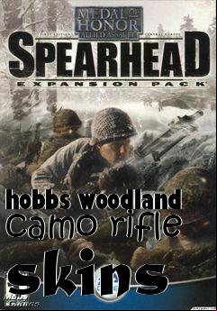Box art for hobbs woodland camo rifle skins