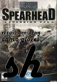 Box art for recoil grn-gray camo gloves sh