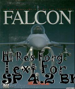 Box art for Hi Res Forg Text For SP 4.2 BMS