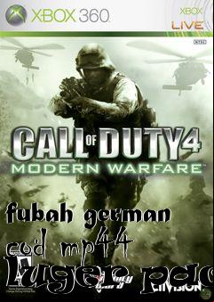 Box art for fubah german cod mp44 luger pack