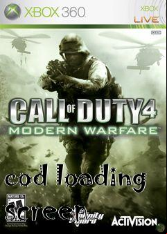 Box art for cod loading screen