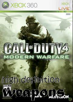 Box art for high definition weapons