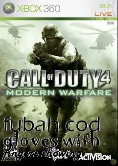 Box art for fubah cod gloves with fingers showing