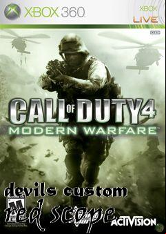 Box art for devils custom red scope