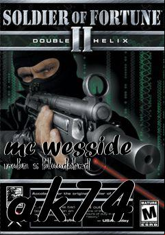 Box art for mc wesside mobn s bloodshed ak74