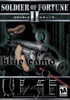 Box art for blue camo uzi