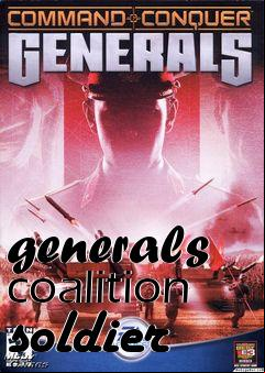 Box art for generals coalition soldier