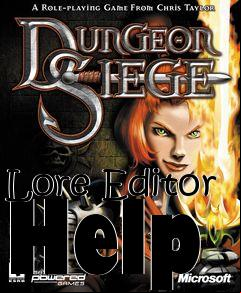 Box art for Lore Editor Help