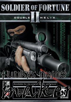 Box art for funkys name maker