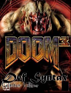 Box art for Def Syntax Crimson Editor