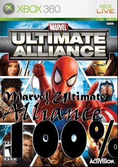 Box art for Marvel Ultimate Alliance 100%