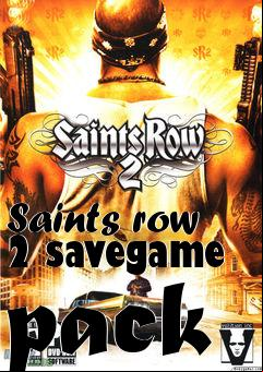 Box art for Saints row 2 savegame pack