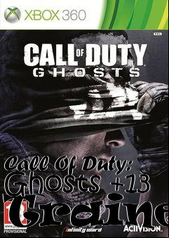 Box art for Call
Of Duty: Ghosts +13 Trainer