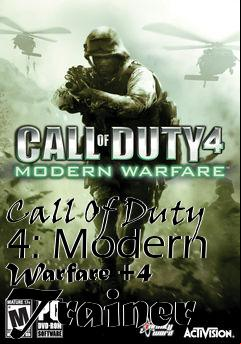 Box art for Call
Of Duty 4: Modern Warfare +4 Trainer