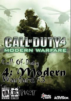 Box art for Call
Of Duty 4: Modern Warfare +3 Trainer
