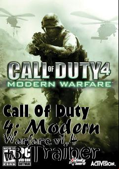Box art for Call
Of Duty 4: Modern Warfare v1.4 +3 Trainer