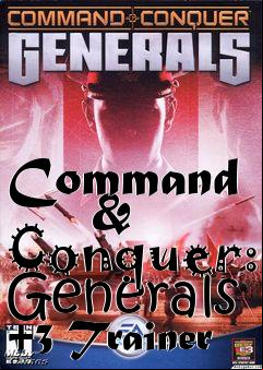 Box art for Command
      & Conquer: Generals +3 Trainer