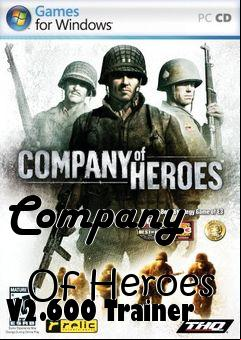 Box art for Company
            Of Heroes V2.600 Trainer