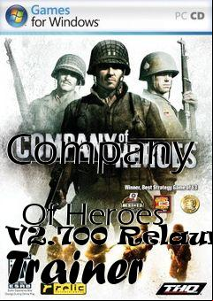 Box art for Company
            Of Heroes V2.700 Relaunch Trainer