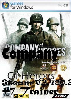 Box art for Company
            Of Heroes Steam V2.700.2.30 +7 Trainer