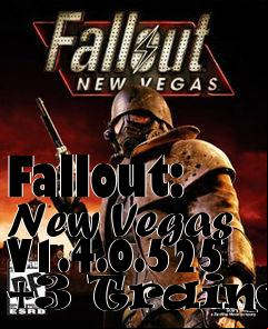 Box art for Fallout:
New Vegas V1.4.0.525 +3 Trainer
