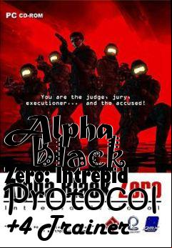 Box art for Alpha
      Black Zero: Intrepid Protocol +4 Trainer