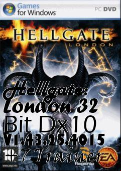 Box art for Hellgate:
London 32 Bit Dx10 V1.43.25.4015 +7 Trainer