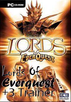 Box art for Lords
Of Everquest +3 Trainer