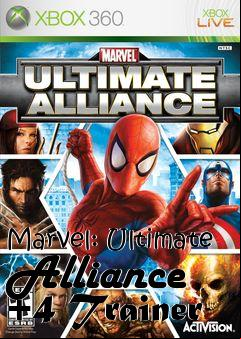 Box art for Marvel:
Ultimate Alliance +4 Trainer