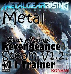 Box art for Metal
              Gear Rising: Revengeance Steam V1.2 +21 Trainer