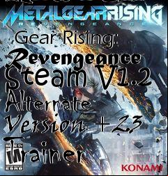 Box art for Metal
              Gear Rising: Revengeance Steam V1.2 Alternate Version +23 Trainer
